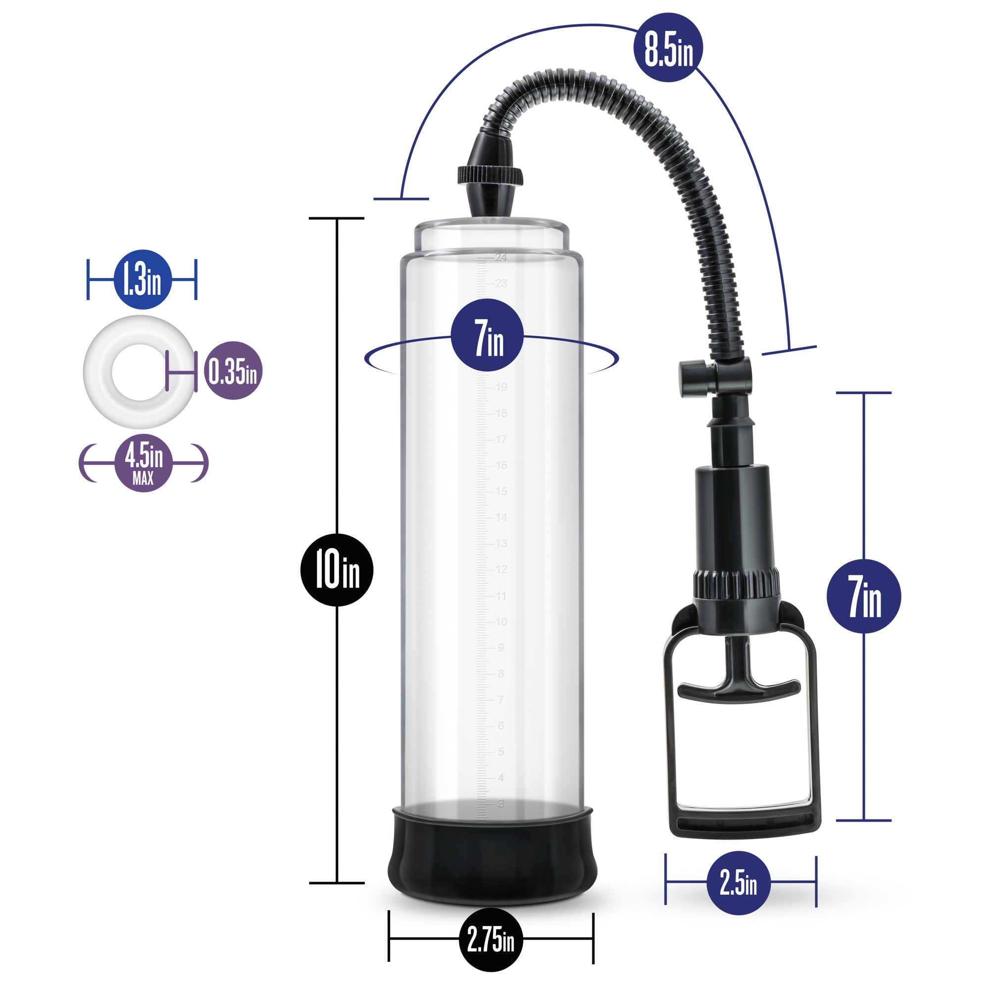 Performance VX3 Male Enhancement Pump System Clear Vacuum PUMPS