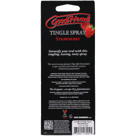 Goodhead Tingle Spray Salivating Strawberry Flavored 29ml Spray > Lube > Oral Gels & Sprays