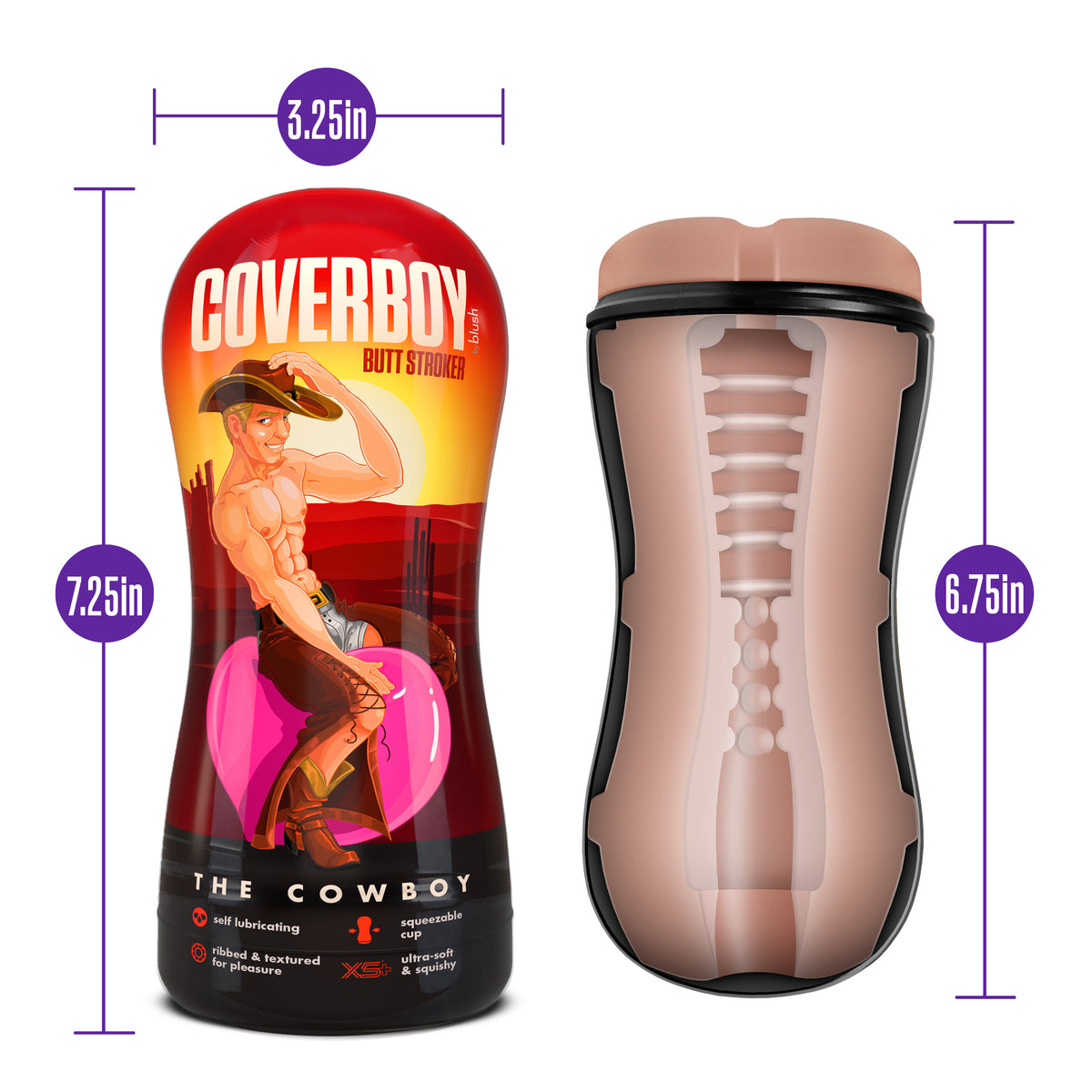 Loverboy The Cowboy Self Lubricating Stroker with Self-Lubrication Male Stroker > Sex Toys For Men > Masturbators > Manual