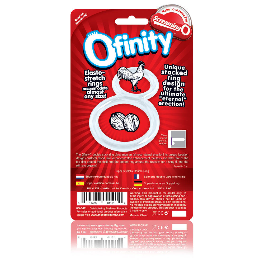 Ofinity Blue Double Erection Cock Ring for Enhanced Stamina COCK RINGS