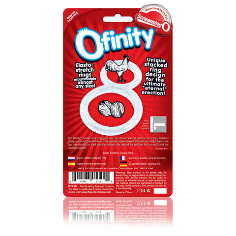 Ofinity Blue Double Erection Cock Ring for Enhanced Stamina COCK RINGS