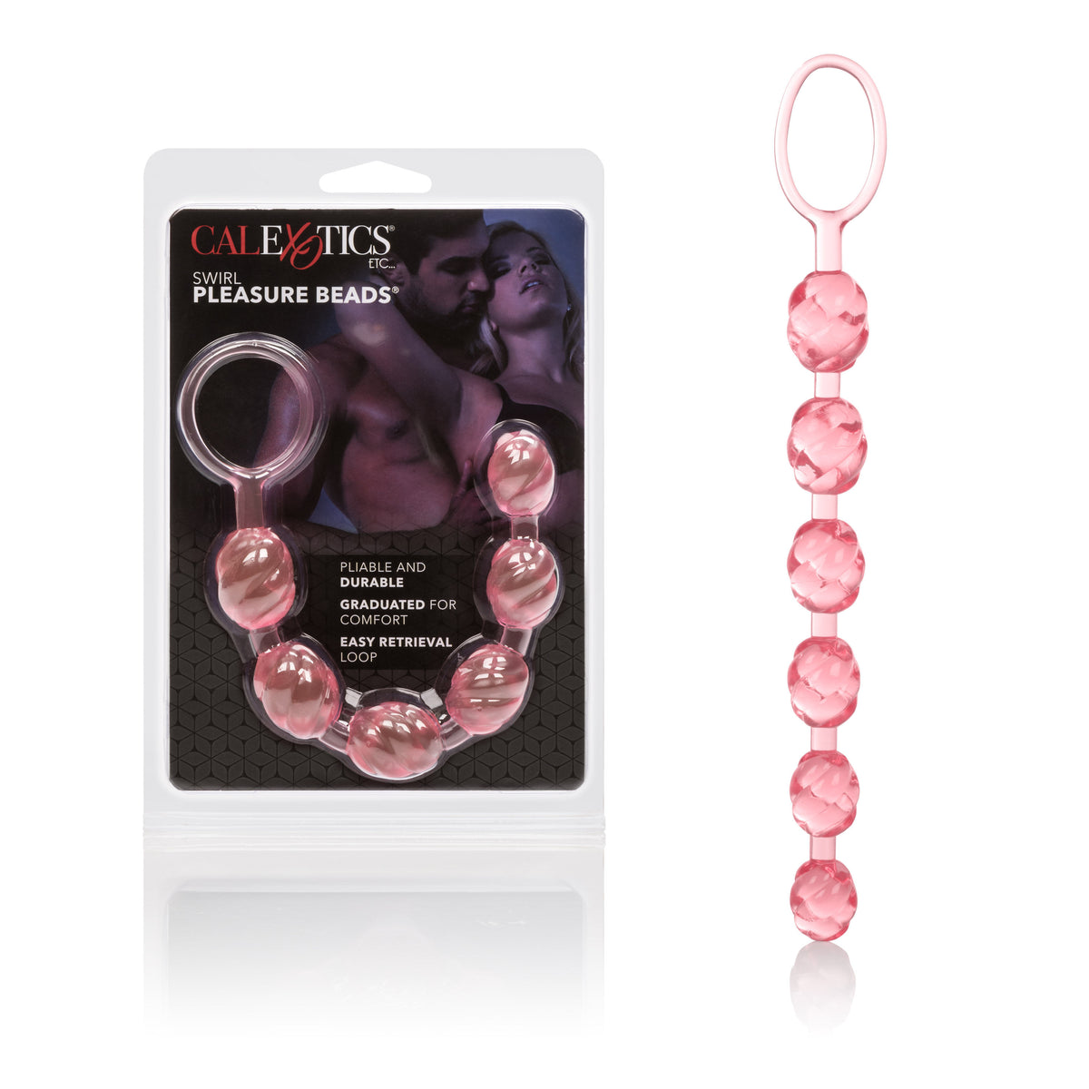 CalExotics Blue Swirl Pleasure Beads Flexible Anal Toy > Anal Range > Anal Beads