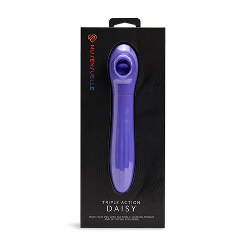 Nu Sensuelle Triple Action Daisy (Ultra Violet) – Luxury Thrusting Vibrator Vibrators