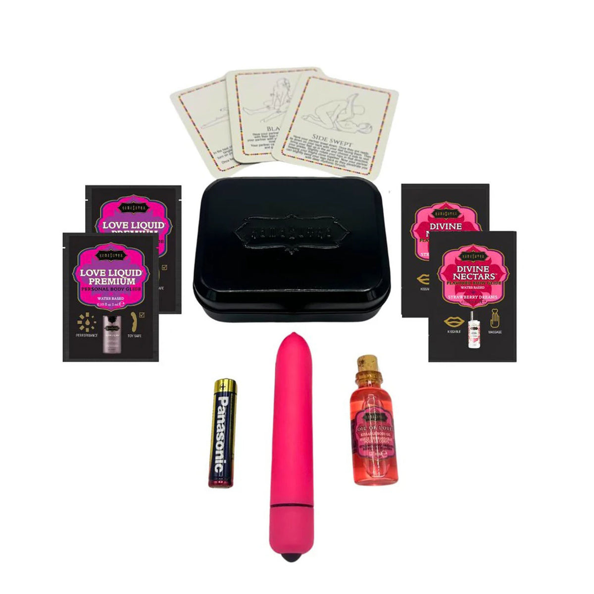 Vibe Weekender Kit (Strawberry Dreams) – Battery-Powered Mini Vibrator Kit Pink > Essentials > Massage Gift Set