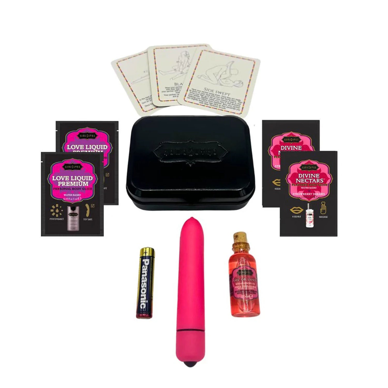 Vibe Weekender Kit (Strawberry Dreams) – Battery-Powered Mini Vibrator Kit Pink > Essentials > Massage Gift Set