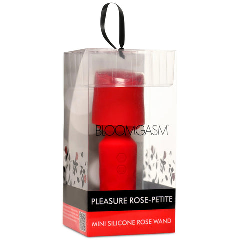 Xr Bloomgasm Rose Petite Mini Wand Vibrator Rechargeable Rose Stimulators