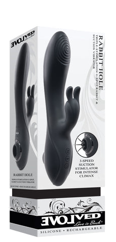 Evolved Rabbit Hole 21.2 Centimeter USB Rechargeable Rabbit Vibrator VIBRATORS-RABBIT