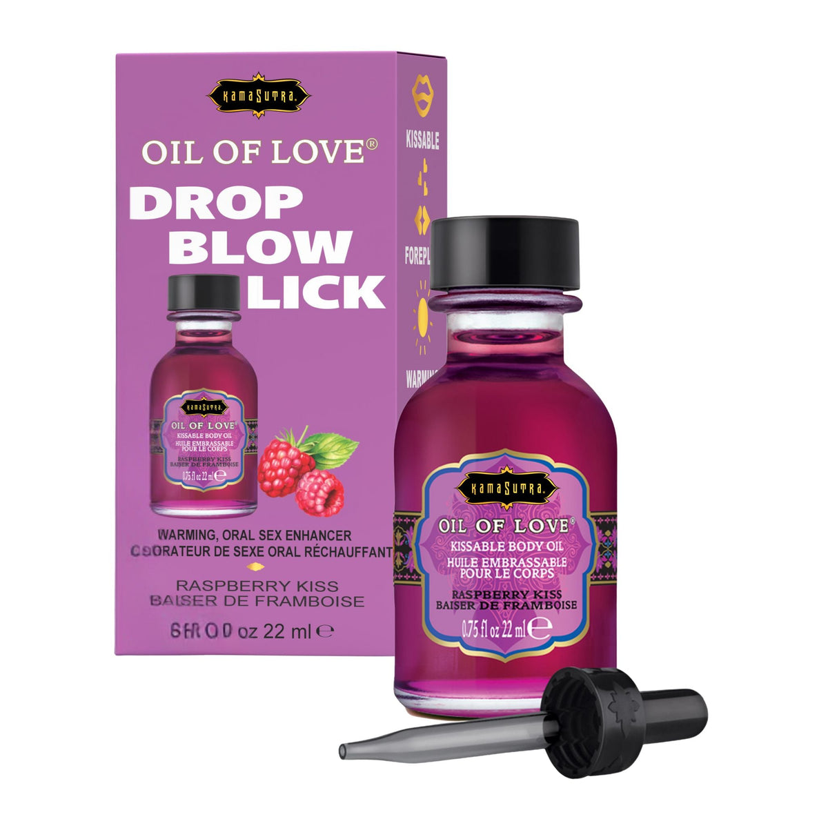 Kama Sutra Oil of Love Raspberry Kiss Warming Massage Oil > Essentials > Massage Oil