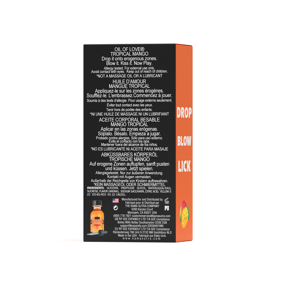 Kama Sutra Oil of Love Tropical Mango Foreplay Massage Oil 22ml > Essentials > Massage Oil
