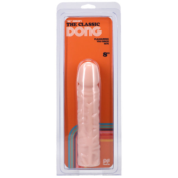 Doc Johnson Classic 8 Inch Dong – Lifelike Textured Silicone Dong