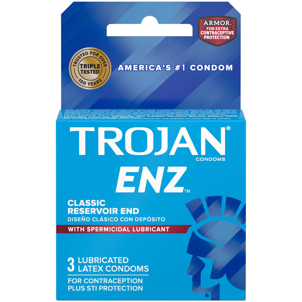 Trojan Enz Armor Spermicidal Lubricated Condoms - 3 Pack > Essentials > Condoms