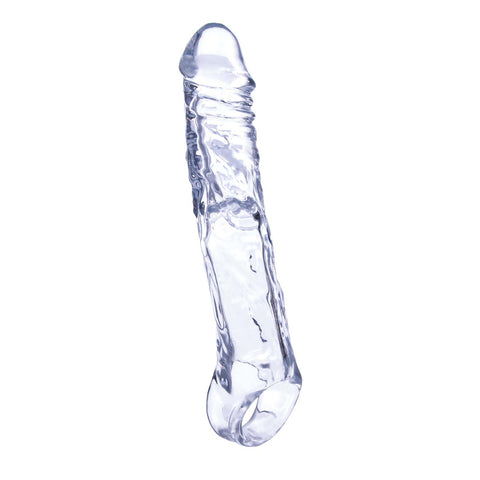 Nasstoys Magic Penis Extender and Ball Strap 7.5 Inch Clear SLEEVES