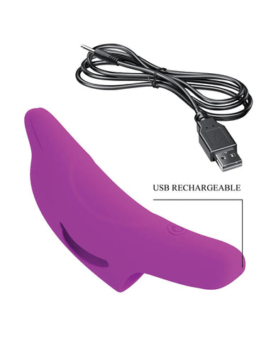 Delphini Finger Vibrator Purple Finger Stimulator