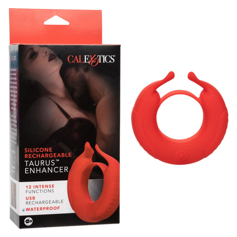 Taurus Enhancer Couples Vibrating Silicone Cock Ring Couples Toys