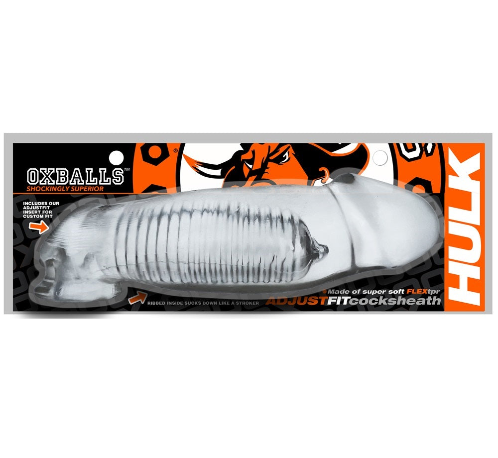 Hulk Gargantic Cocksheath Clear 11in Length 2.5in Width > Sex Toys For Men > Penis Sleeves