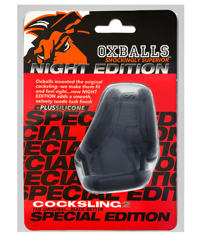 OXBALLS COCKSLING-2 Cocksling Plus Silicone Special Edition Night – Superior Comfort and Durability COCK RINGS Sling