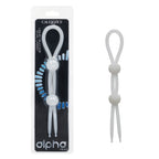 Alpha Liquid Silicone Dual Lasso (Natural) – Versatile Adjustable Cock Ring > Cock Ring > Adjustable