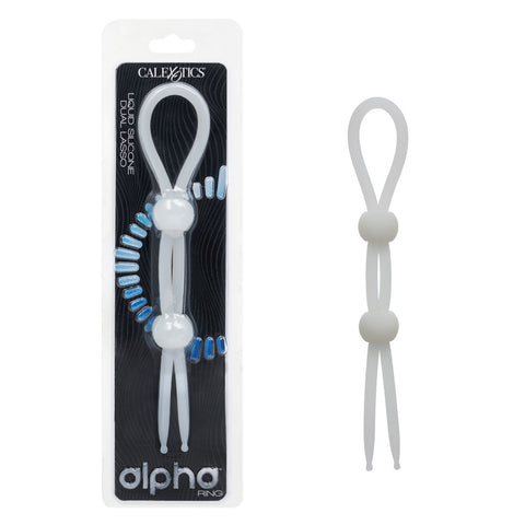 Alpha Liquid Silicone Dual Lasso (Natural) – Versatile Adjustable Cock Ring > Cock Ring > Adjustable