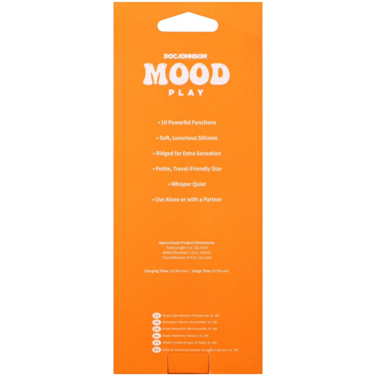 Mood Play Rechargeable Water Resistant Power Wand 5 Inch > Sex Toys For Ladies > Clitoral Vibrators and Stimulators