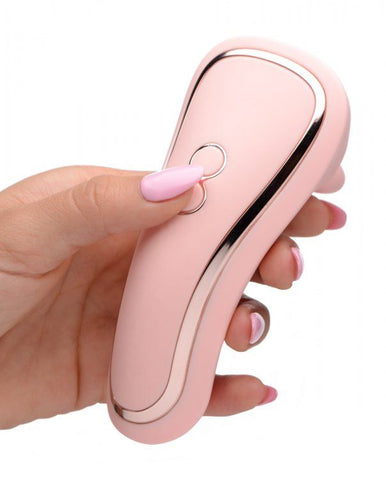 Rechargeable Pink Clitoral Vibrator with Three Sensual Ticklers STIMULATORS