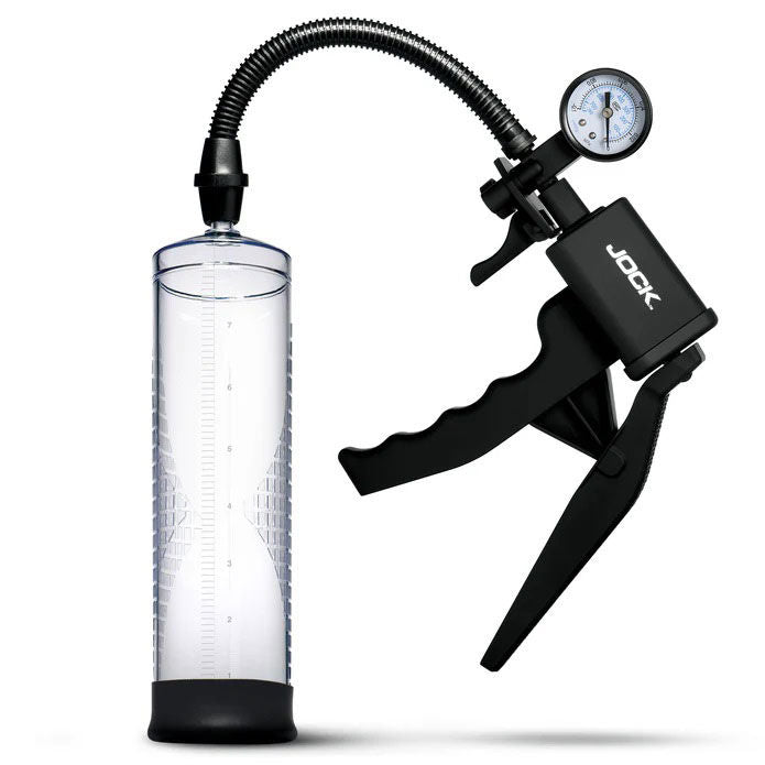 Pump Up Penis Pump (Clear) – Ergonomic Hand Pump with Gauge and Trigger Handle Penis Pump Pumps & Enlargers