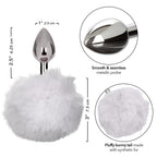 Running Wild Pink Bunny Tail Anal Plug with Metallic Probe > Anal Range > Tail Butt Plugs