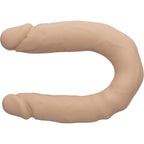 Silicone Studs Bend and Hold Dual Dong (Ivory) – 16 Inch Silicone Dong > Dildos > Double Dildos