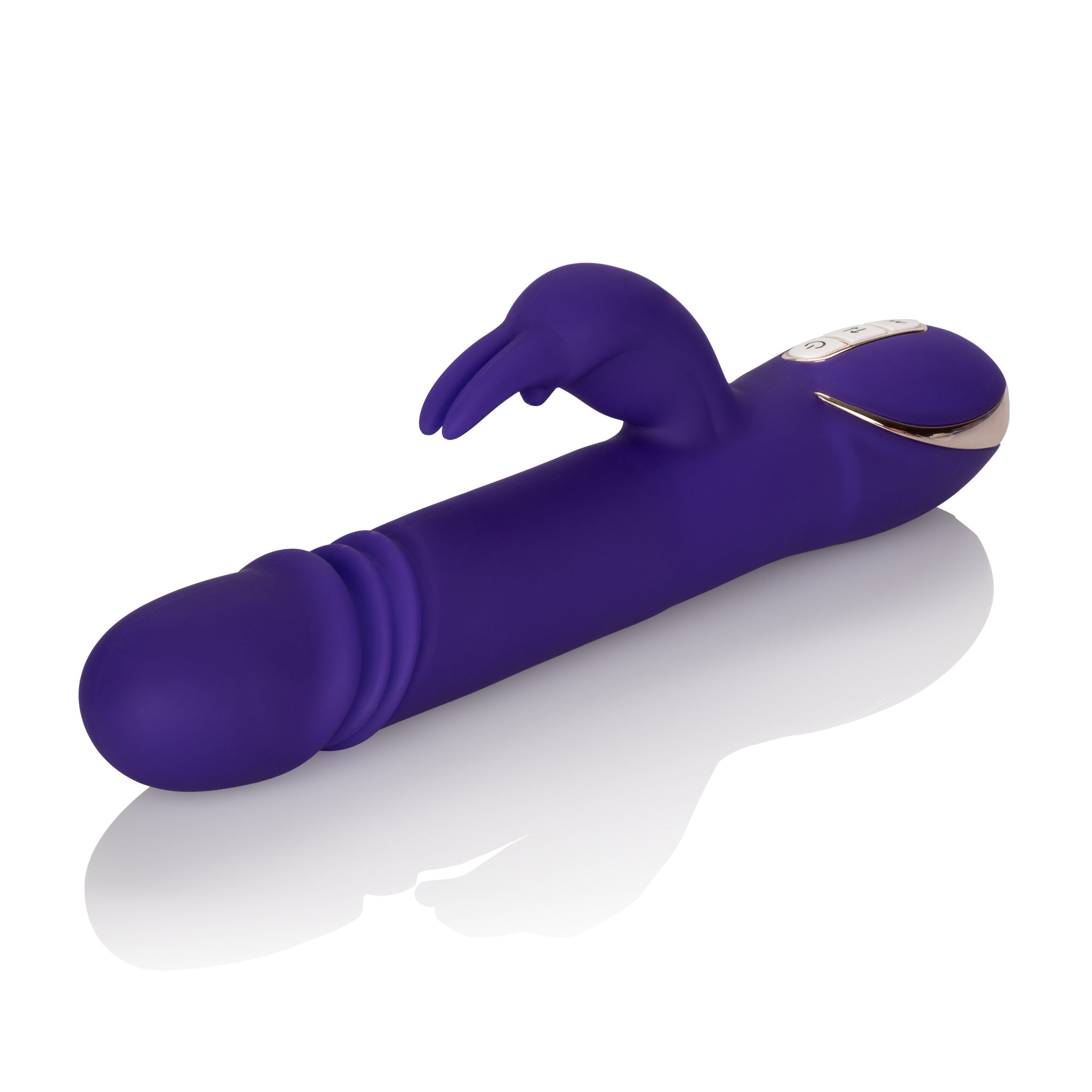 Premium Jack Rabbit Silicone 22.75cm Thrusting Rabbit Vibrator Rechargeable > Vibrators > Ladies > Rabbit Multi