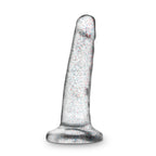 Naturally Yours Glitter Dong Clear 5.5 Inch Dildo > Dildos > Slim Dildos