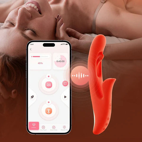 Tressa App-Enabled Tapping Vibrator for G-Spot and Clitoral Stimulation Couples Toys