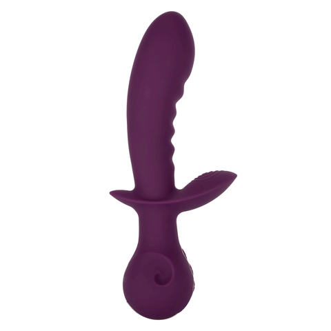 Obsession Lover Turbo-Charged Dual Vibrator in Purple with 10 Vibration Functions and Waterproof Silicone Design Vibrators