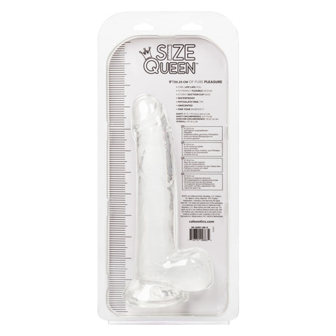 Size Queen 8 Inch Realistic Dong in Ivory for Adult Pleasure Clear Dongs Realistic