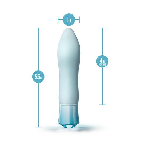 Oh My Gem Ardor Aquamarine Tapered End Adult Vibrator Vibrators - G Spot