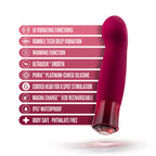 Oh My Gem Classy Garnet Fuchsia 5" > Vibrators > Standard Vibrators