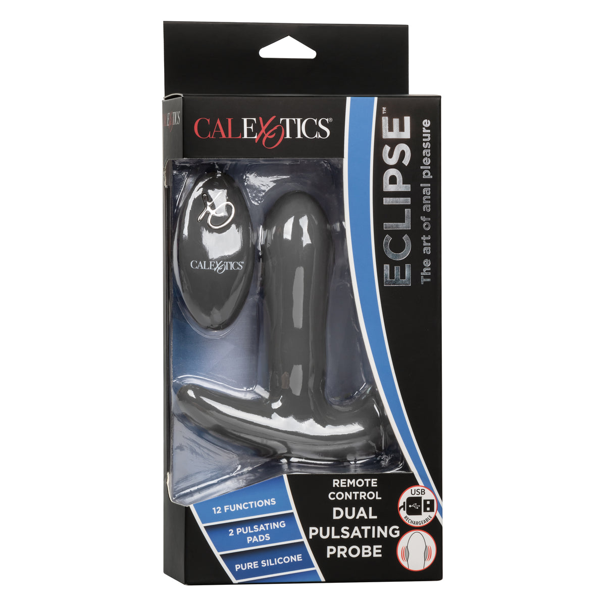 Eclipse Remote Control Dual Motor Pulsating Anal Probe Toy > Anal Range > Vibrating Butt Plugs