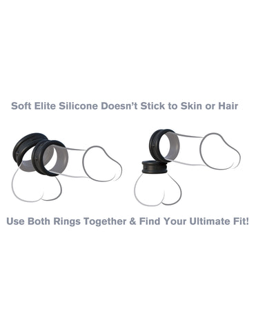 Fantasy C-Ringz Max Width Silicone Cock Rings Set of 2 COCK RING Set