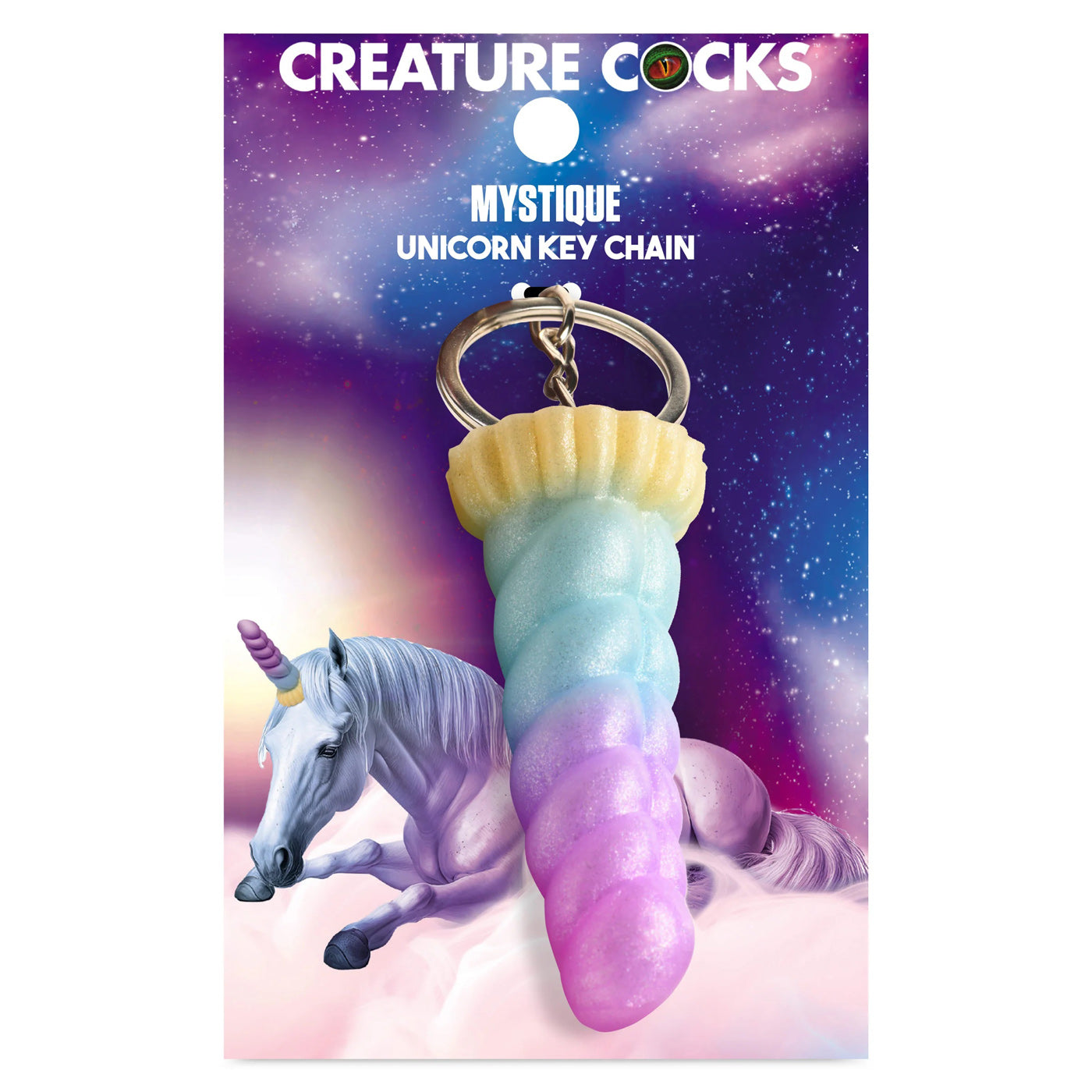 Mystique Unicorn Keychain Adult Novelty for Fantasy Play Gag Gifts & Novelties