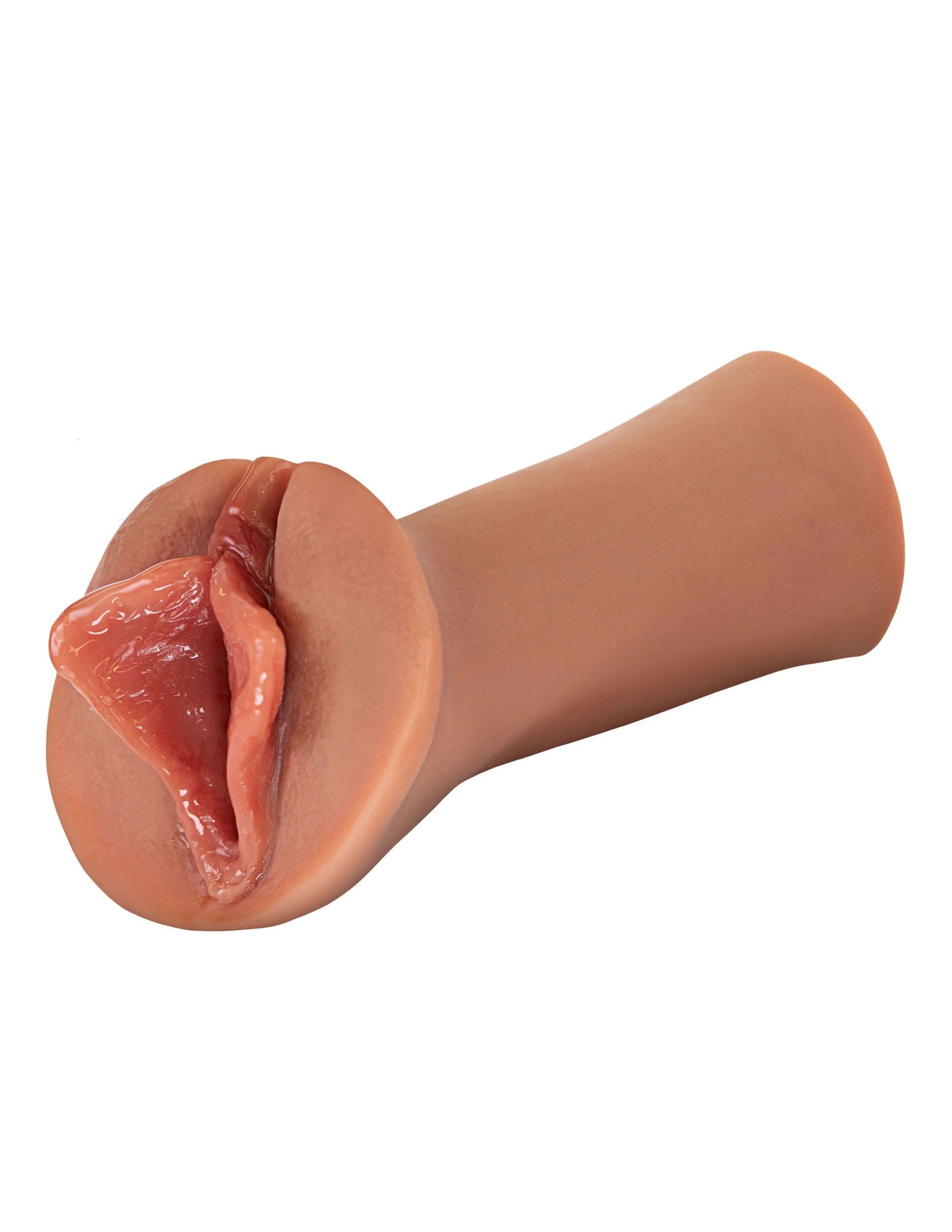 Extreme Wet Pussies Luscious Lips (Brown) – Self-Lubricating Stroker Masturbation Aids for Males