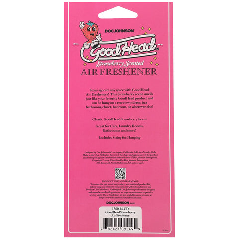 Goodhead Strawberry Scented Air Freshener – Hanging Air Freshener > Novelties > Air Fresheners