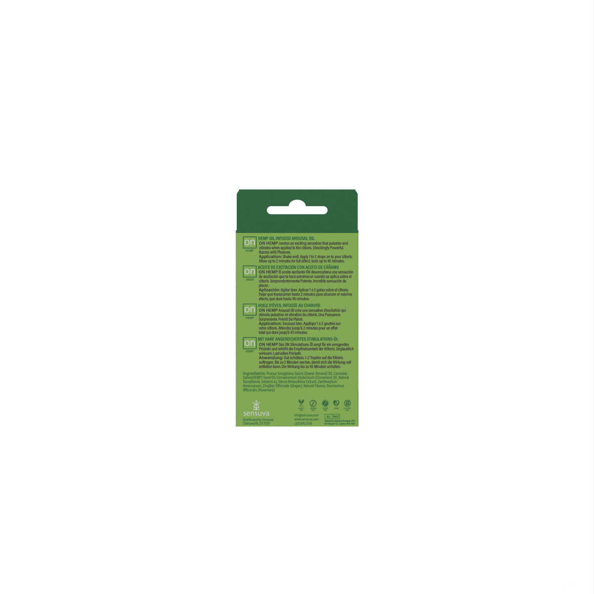 Sensuva Hemp-Infused Arousal Oil Natural Stimulating Gel for Women Intimate Care > Essentials > Womens Enhancers