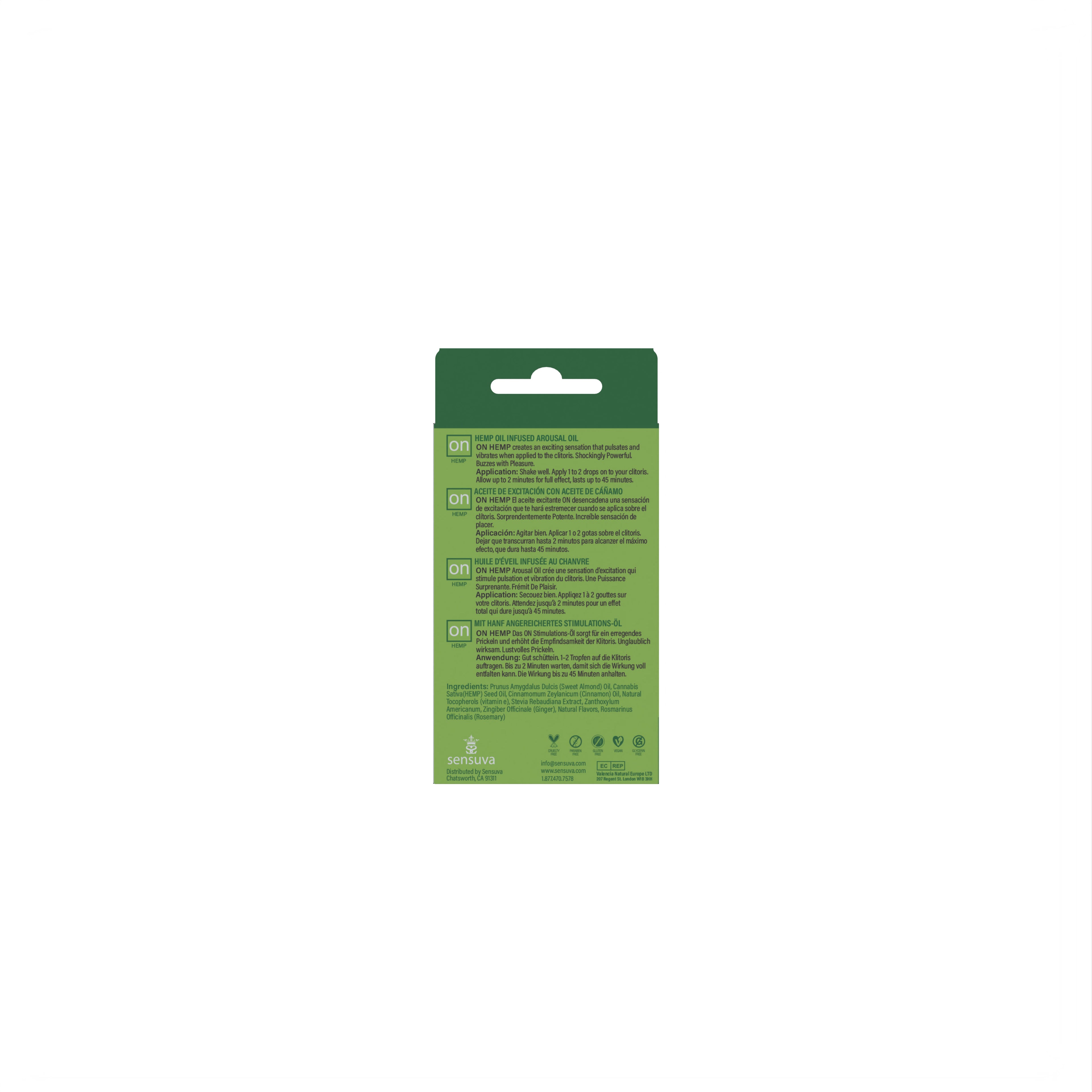 Sensuva Hemp-Infused Arousal Oil Natural Stimulating Gel for Women Intimate Care > Essentials > Womens Enhancers