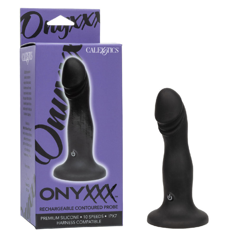 Onyxxx Contoured Silicone 5.5" Anal Probe Black > Anal Range > Anal Probes