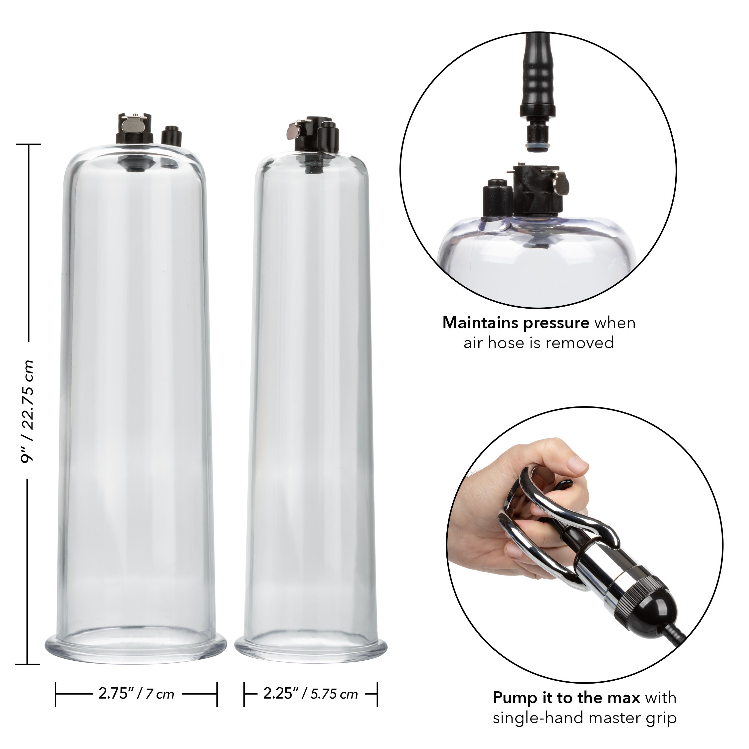 CalExotics Optimum Series Maximum Results Single-Handed Penis Pump Set > Pumps > Penis Pumps Performance