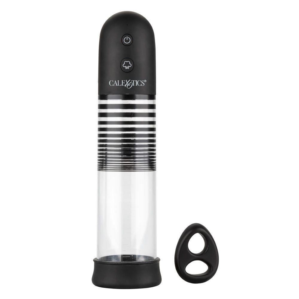 Optimum Series EZ Pump Kit with Ultra-Soft Dual Silicone Ring, Black and Clear > Pumps > Penis Pumps Electric