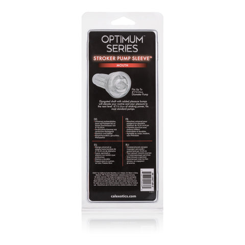 Optimum Series Stroker Pump Sleeve Mouth Transparent Medium Size Strokers - Manual