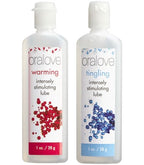Oral Love Dynamic Duo Warming and Tingling Intimacy Lubricants > Lube > Water Based