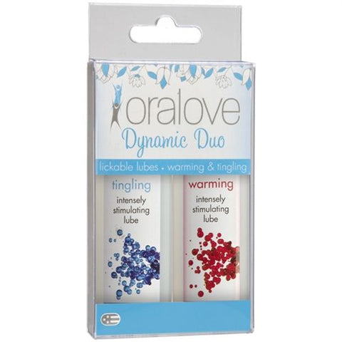 Oral Love Dynamic Duo Warming and Tingling Intimacy Lubricants Water Based Lube