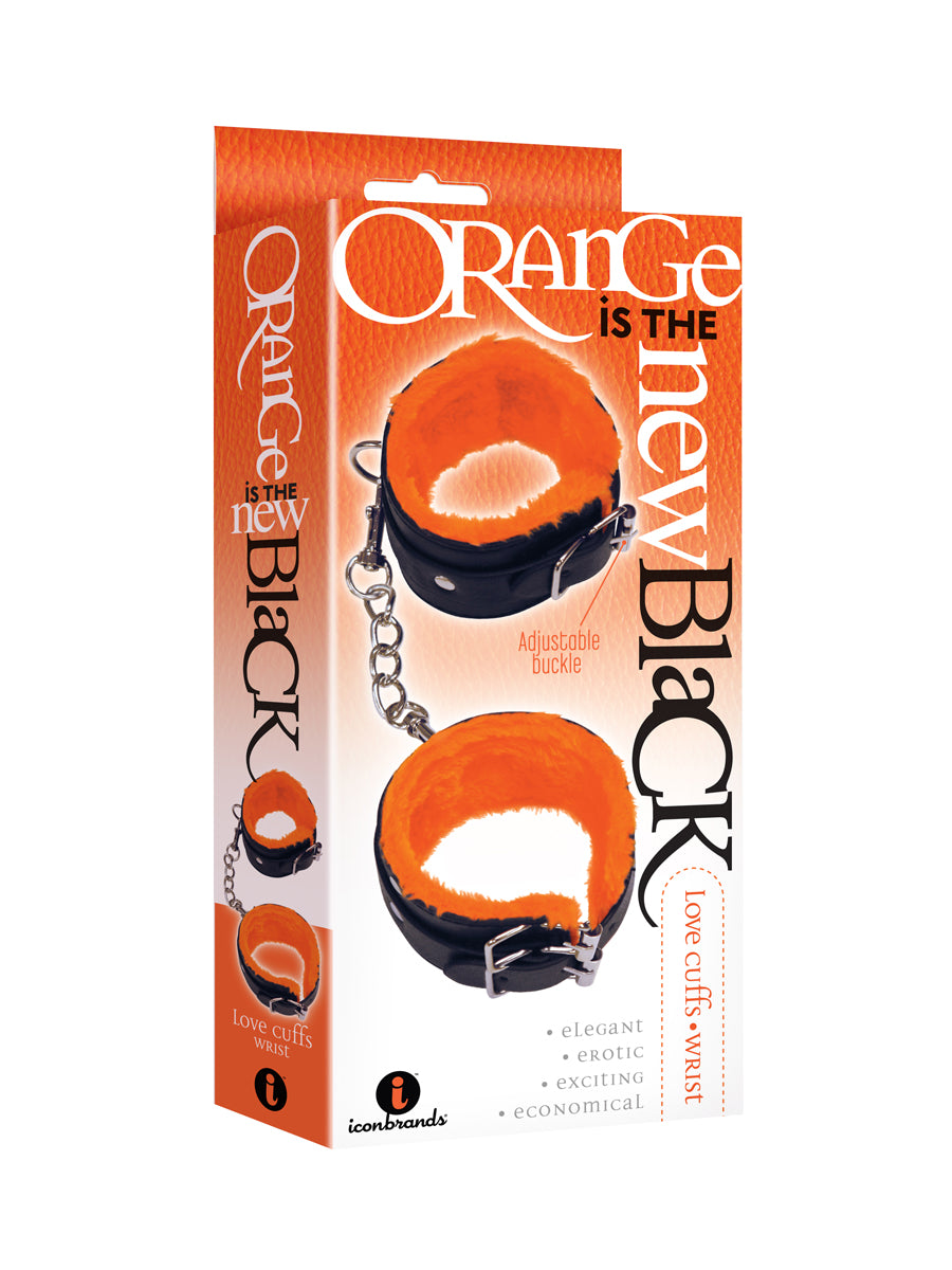 Orange Is The New Black Love Cuffs (Black) – Fluffy Wrist Restraints > Bondage Gear > Handcuffs