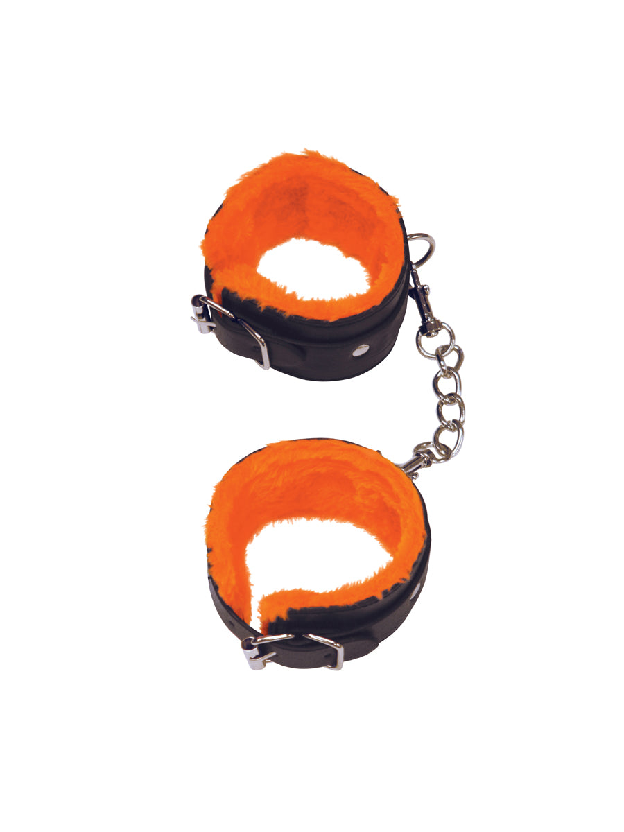 Orange Is The New Black Love Cuffs (Black) – Fluffy Wrist Restraints > Bondage Gear > Handcuffs
