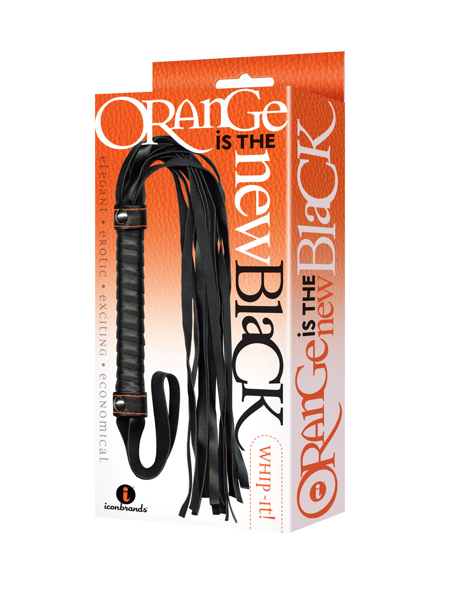 Orange Is The New Black Whip It Black Flogger Whip > Bondage Gear > Whips & Floggers